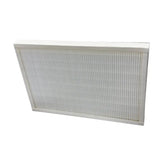 Vit pleated luftfilter med robust ram för Östberg Heru 65T ventilationen