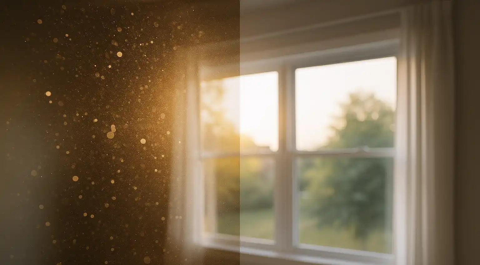 Illustration av ett modernt ventilationsfilter som symboliserar ren inomhusluft och bättre hälsa – Filteronline